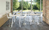 Tavolo da sala riunione con gambe metalliche cm. 80/100x105h