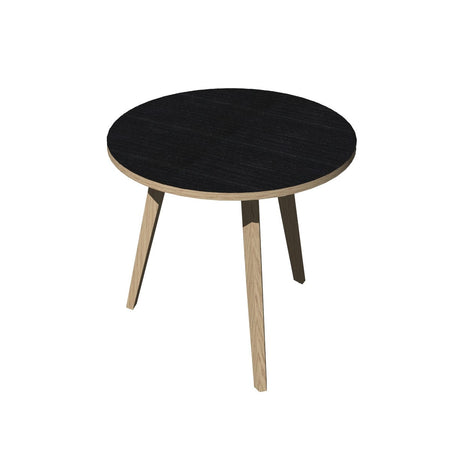 Tavolo per sale riunioni di forma rotonda con 3 gambe in legno cm. 80/100x74,4h