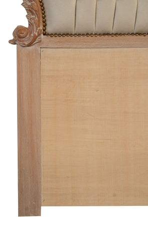 Biscottini Biscottini Testiera Testata Letto Legno Faggio Massello Imbottita 172x7x170