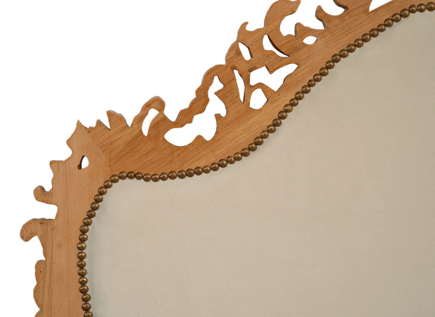 Biscottini Biscottini Testiera Testata Letto Legno Faggio Massello Imbottita 172x7x170