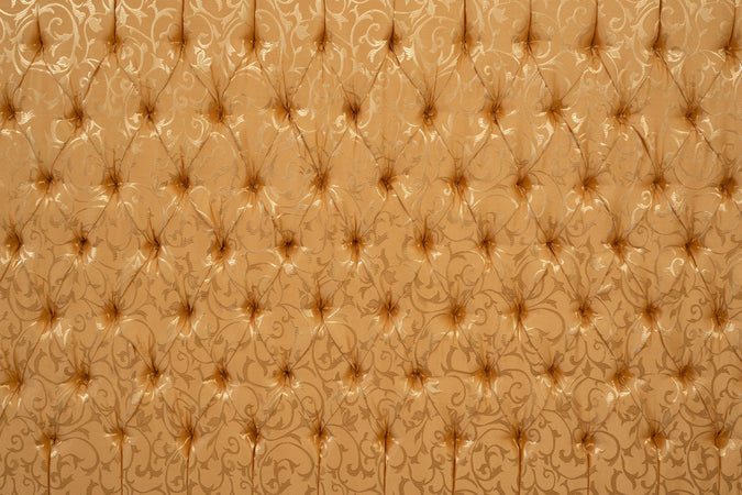 Biscottini Biscottini Testata Letto Classica Faggio Massello Imbottita Foglia Oro 180x6x134