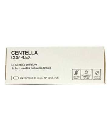 Centella Complex 45 caps. con Mirtillo, Rusco, Ippocastano, Amamelide migliorano il microcircolo sollievo alle gambe