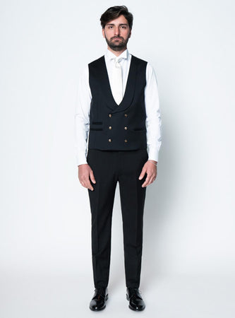 LAB001 Abito Uomo Lab001 Gilet Doppiopetto da uomo