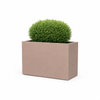 Vaso Cromia Flowerpot rettangolare decorazione tinta unita in resina Made in Italy