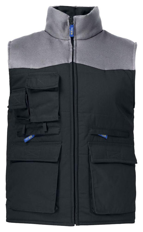 Gilet Imbottito Nero Projob Multitasche Bicolore Gilet Meccanico Magazzino Industria
