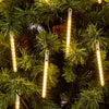 Catena Mini tubi luminosi decorazione per alberi di Natale luce natalizia calda con led effetto nevicata