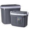 Set 2 Frigo bar termico da mare e campeggio con maniglia a serratura 8 e 32 lt