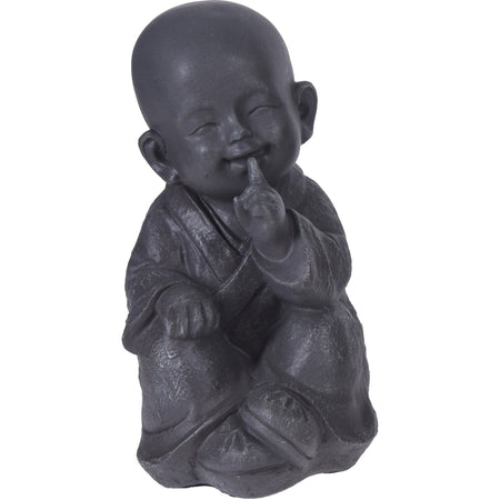 Statua decorativa in resina monaco Shaolin per veranda e giardino h 27 cm