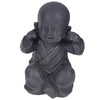 Statua decorativa in resina monaco Shaolin per veranda e giardino h 27 cm