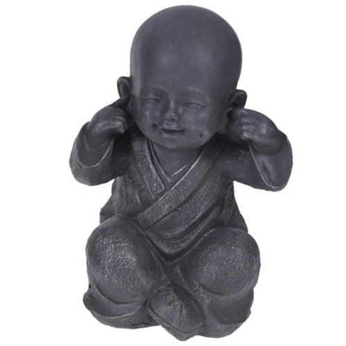 Statua decorativa in resina monaco Shaolin per veranda e giardino h 27 cm