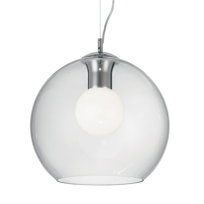 Lampadario moderno Ideal Lux NEMO SP1 D30 052809 E27 LED vetro sospensione