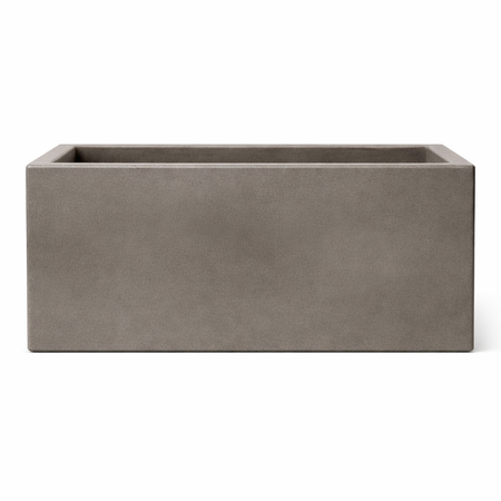 Vaso Cromia rettangolare per piante in resina "Made in Italy" 100 x 40 cm