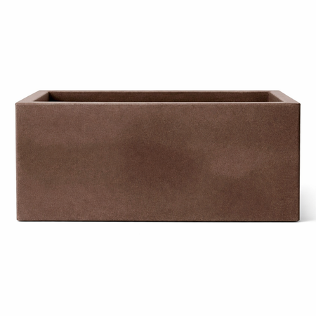 Vaso Cromia rettangolare per piante in resina "Made in Italy" 100 x 40 cm