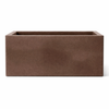 Vaso Cromia rettangolare per piante in resina Made in Italy 100 x 40 cm