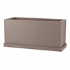 Vaso Cromia rettangolare per piante in resina Made in Italy 100 x 40 cm