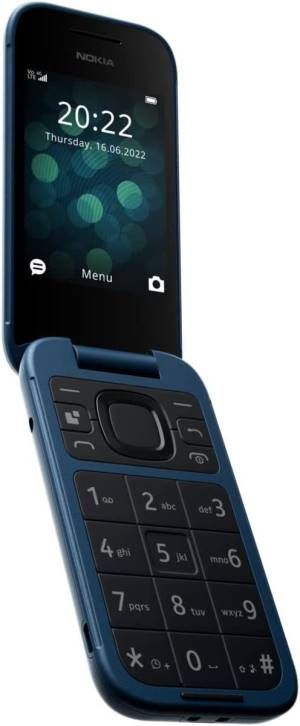 Hmd nokia 2660 flip 7,11 cm (2.8\) 123 g blu telefono cellulare basico - 1GF011OPG1A02