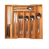 Porta Posate in Legno Bambù Espandibile Regolabile 6spazi Allungabile fino a 41cm