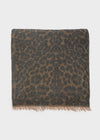 Sciarpa animalier lurex plisse