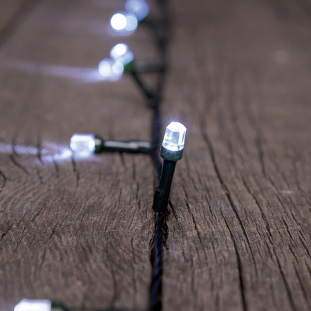 Luci di natale catena led "Diamante" 50 mt da esterno addobbi natalizi Ø 8 mm