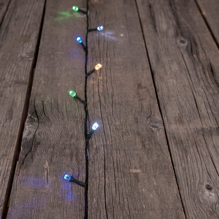 Luci di natale catena led "Diamante" 50 mt da esterno addobbi natalizi Ø 8 mm