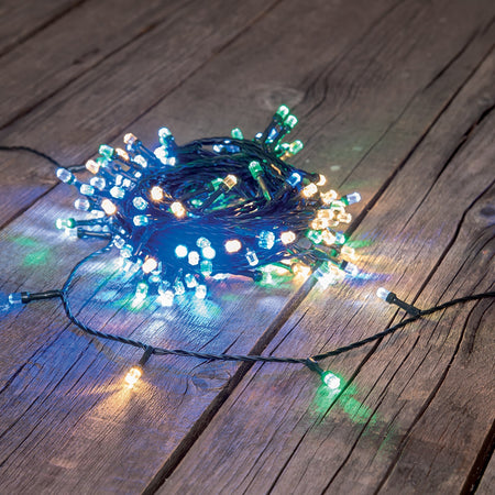 Luci di natale catena led "Diamante" 50 mt da esterno addobbi natalizi Ø 8 mm