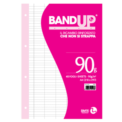 Ricambi Forati Rinforzati Bandup A4 90Gr 40Fg Rigo Di 1A Bm