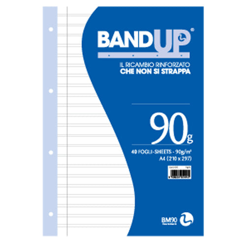 Ricambi Forati Rinforzati Bandup A4 90Gr 40Fg Rigo Di 3A Bm