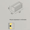 Applique alluminio Gea Led GARO GES312 LED IP54 lampada parete classico ruggine esterno E27