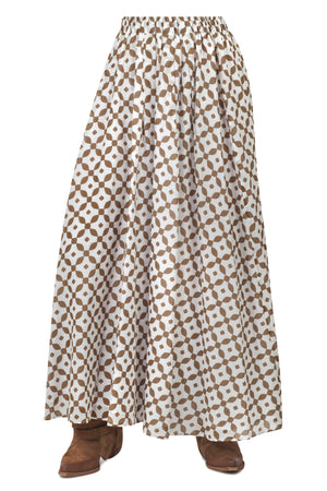 NIU - Gonna - 450206 - Bianco/Tabacco da donna