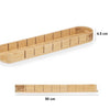 Tagliere per il Pane in Legno di Bambù 50cm Taglia Fette Precise Raccogli Briciole
