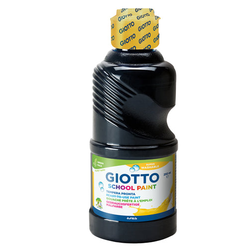 Tempera Pronta 250Ml Lavabile Giotto Nero