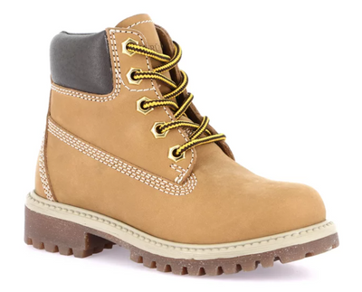 Scarponcino bimbo con lacci e zip dal 21 al 28 Ocra Grunland Junior