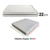 Kit 2pz Materasso Memory 80x190cm Antibatterico, Anallergico 2 Strati H22cm