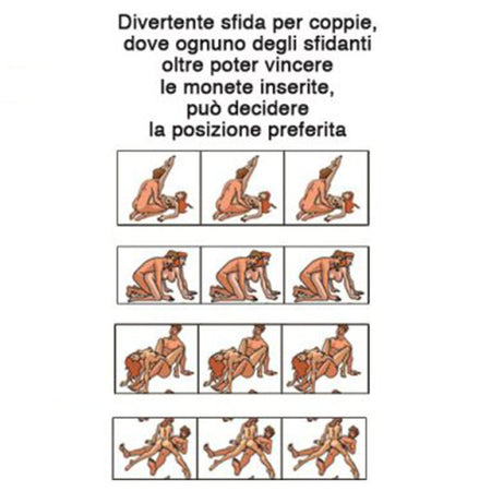 Slot Machine salvadanaio divertente sfida per coppia di amanti con posizioni