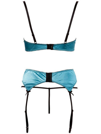 Shelf Bra Set Nero Verde