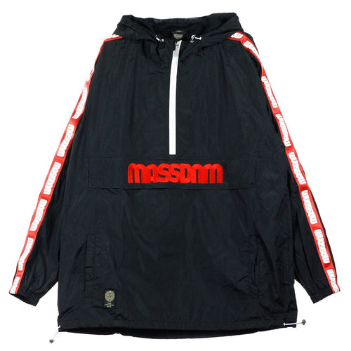 MASS DENIM Giacca a Vento Infilabile Uomo Protect Black/red da uomo