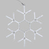Fiocco di neve in tubo ultraluminoso con 576 led a luce bianco freddo da Ø70cm