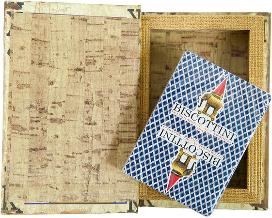 Biscottini Contenitore per carte da gioco RE PICCHE 10x3x14 resistente pratico L10xPR3xH14