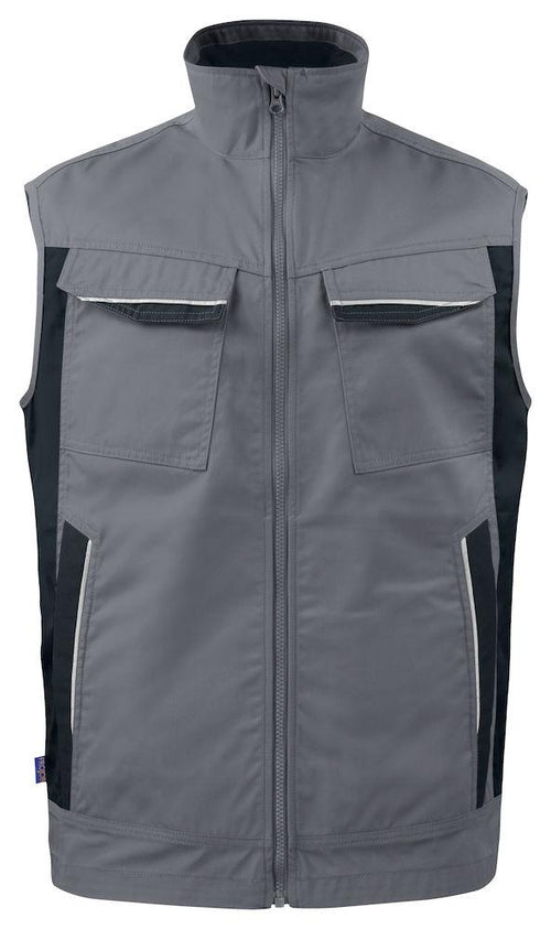 Gilet Multitasche Grigio Gilet Meccanico Officina Industria Tasche Rinforzate