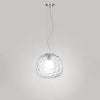 Lampadario Contemporaneo Ufo Cromo 1 Luce E27 Grande