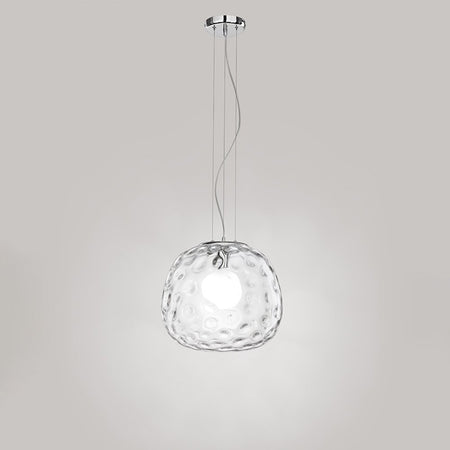Lampadario Contemporaneo Ufo Cromo 1 Luce E27 Grande