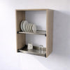 Pensile Scolapiatti Cucina con Ante in Legno Nobilitato Olmo Altezza 72 cm