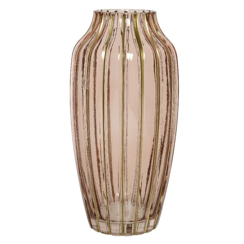 Vaso decorativo natalizio per composizioni in vetro lucido per interno