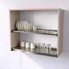 Pensile Scolapiatti Cucina con Ante in Legno Nobilitato Olmo Altezza 72 cm