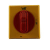 Maniglia lucchettabile giallo rosso ABB