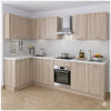 Pensile Scolapiatti Cucina con Ante in Legno Nobilitato Olmo Altezza 72 cm