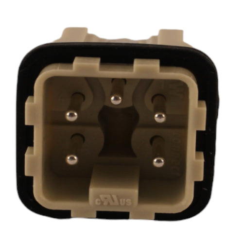 Inserto connettore maschio 4P+T a vite Aleyay