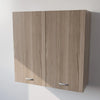 Pensile Scolapiatti Cucina con Ante in Legno Nobilitato Olmo Altezza 90 cm