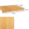 Asse per Impastare Legno di Bambù 53x46 H4.3cm Preparazione Dolci Pizza Pasta