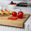 Asse per Impastare Legno di Bambù 53x46 H4.3cm Preparazione Dolci Pizza Pasta